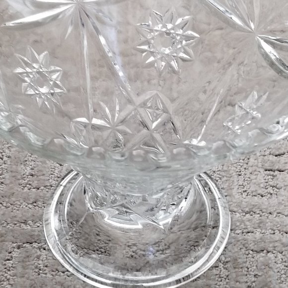 Anchor Hocking Prescut Clear Bowl or Punch Stand - Picture 6 of 6